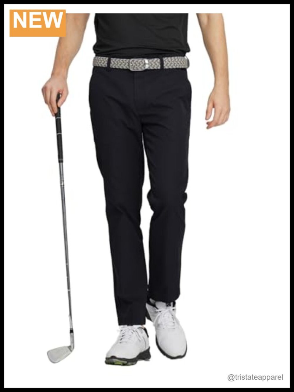 Men's Golf Pants Quick Dry Stretch Lightweight 5 Pockets Water-Resistant Casual